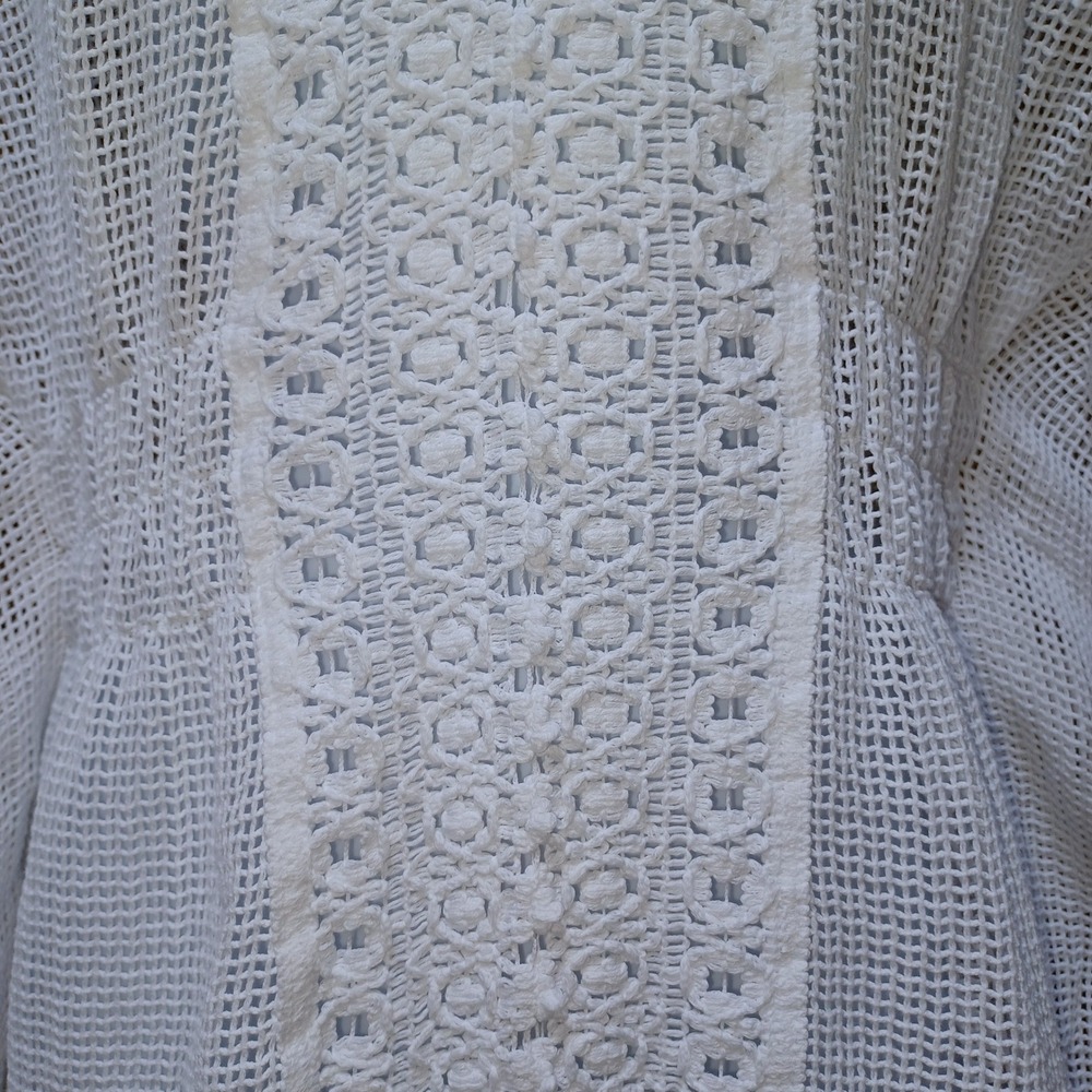 Seaspice Crochet Swim Cover Up Womens L Peruvian Cotton Beach Vacation Resort - Picture 5 of 9